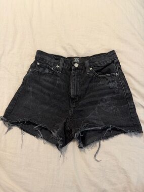BDG Black High-Rise Distressed Denim Shorts from Urban Outfitters Size 26